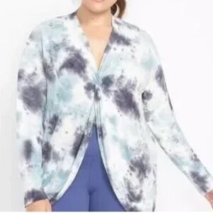 NWT $59 Lane Bryant Long Sleeve Twist Knot Sweatshirt Size 14/16 LIVI